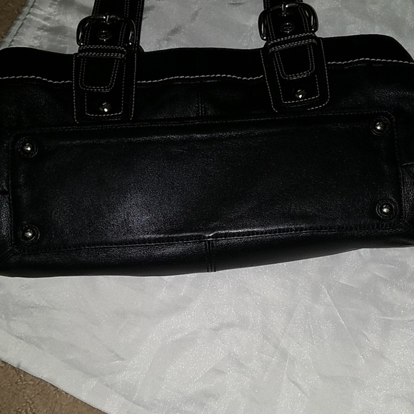 Black Leather Coach Satchel Great Condition soho - Picture 7 of 7